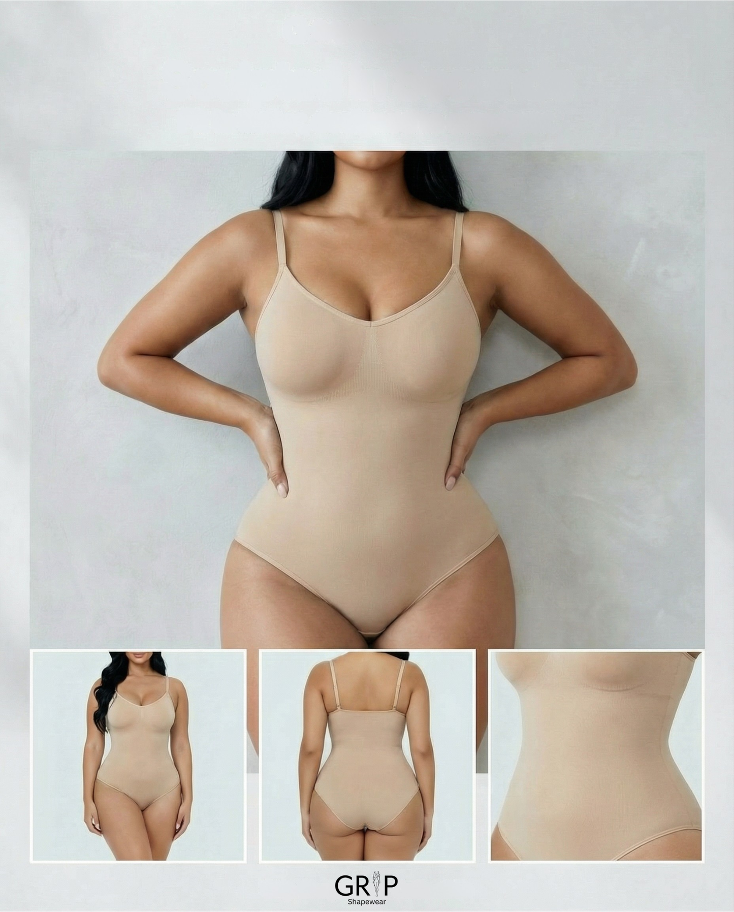 Seamless Grip  Brief Body Suit